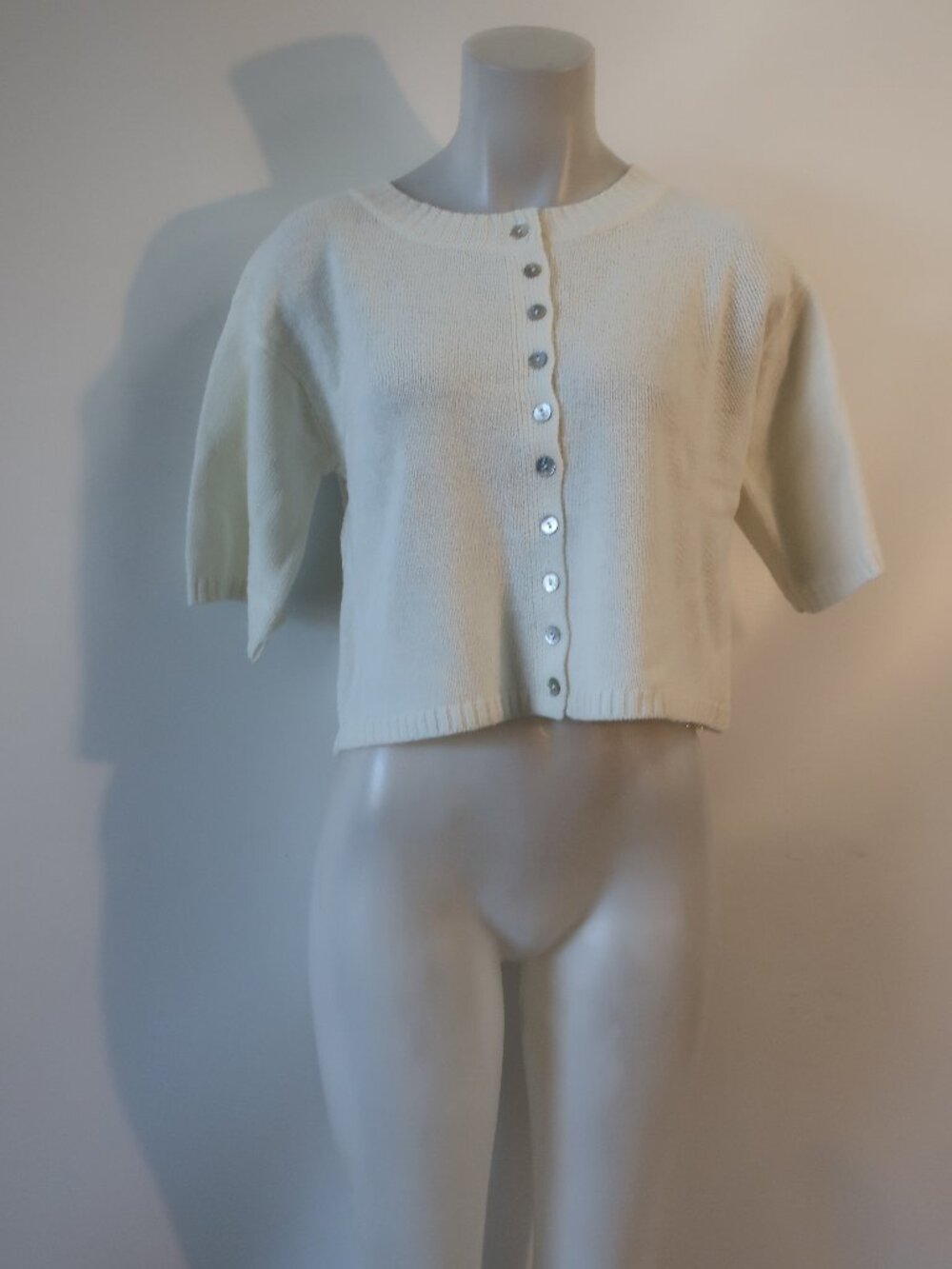 NWT Womens Bohme Cream Cardigan Sweater XS